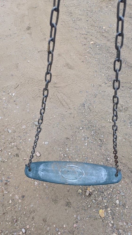 Swing N Slide Swing Set Seat Playground Playset Oval Belt Swing Green With Chain