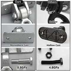 Heavy Duty Swing Hangers for Wooden Set 2400lb Capacity Hanging Snap Hooks 2-Set