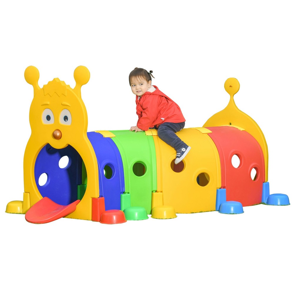 Kids Play Structure Caterpillar for Climbing Crawling Tunnel Outdoor Indoor