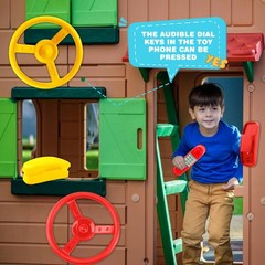 4 Pack Playground Accessories for Kids Outdoor Playground Steering Wheel Pria…
