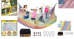 9.9FT Double-Layered Kids Climbing Net – Safe Fun for Treehouses Adventures
