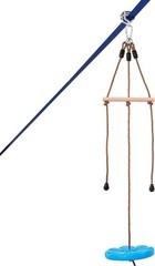 Kids & Adults 52 ft Zip Line Kit – Safe Backyard Fun with Swing Seat & Handlebar