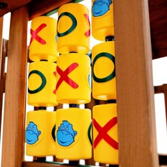 Swing Set Tic Tac Toe Spinner Panel, Yellow