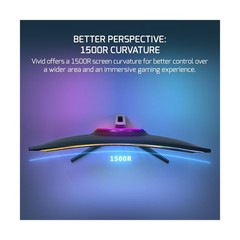 GAMEPOWER F20 27 Inch Curved White Gaming Monitor, 120Hz 1080p Display, 1ms R…