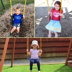 Heavy Duty Swing Seat for , Jungle Gym Swing Playground with Plastic Coated C…