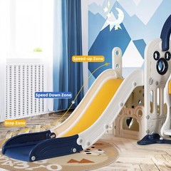 Kids Slide and Swing Set, Sturdy Toddler Slide Climber Indoor Outdoor Playground