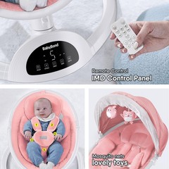 Baby Swings for Infants, Bluetooth Infant Swing with Music Speaker, 3 Seat Po…