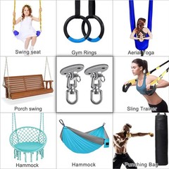 Ceiling Swing Mount Stainless Steel Swing Hangers Free Swivel Swing Hooks for…