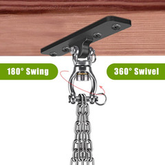 Heavy Duty Swing Hanger, Swing Set Accessorie for Indoor Outdoor Playground, Por