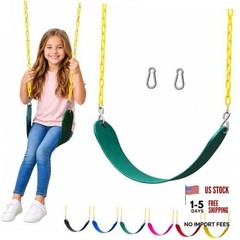 Swing for Outdoor Swing Set – Swing Seat Replacement Kit with 1 Pack Green