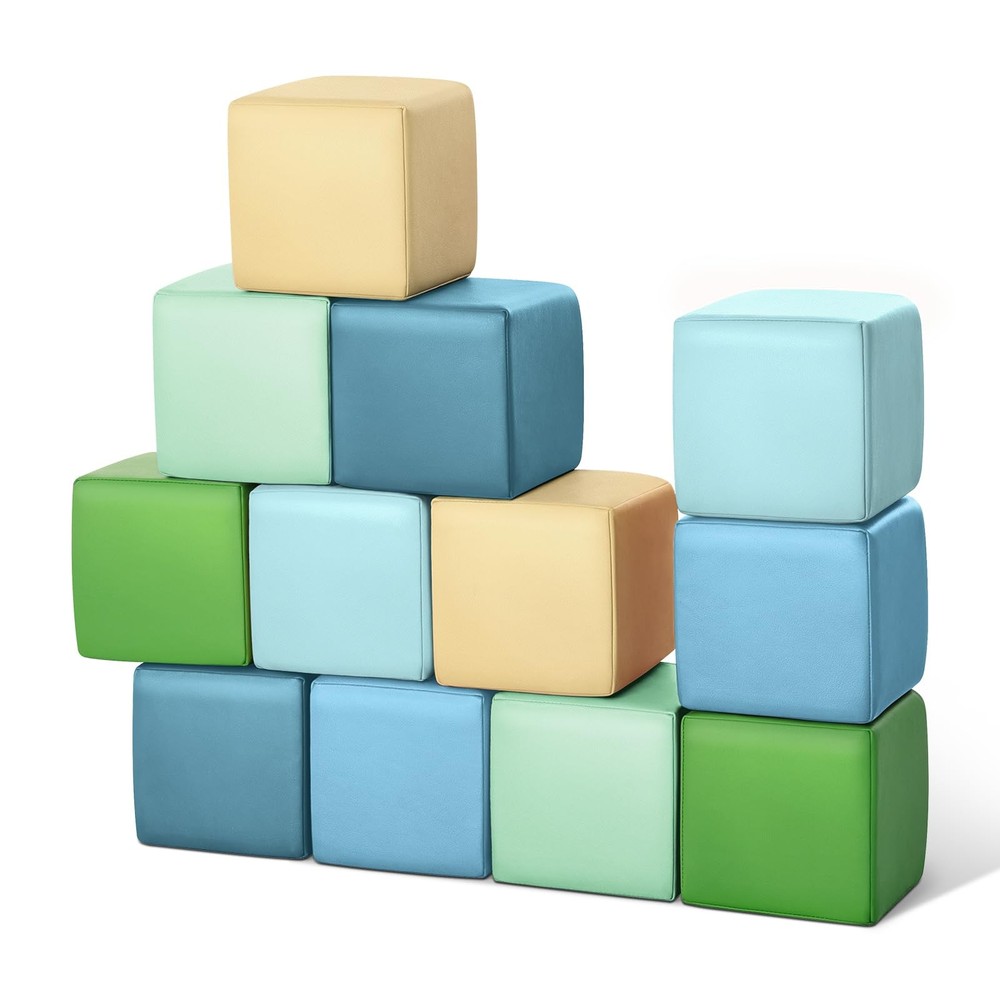 TODIBY Foam Blocks Yellow Green 12 Pc