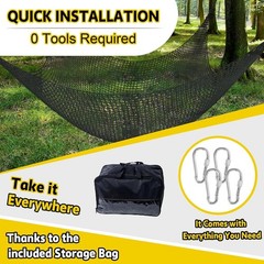 Heavy Duty Cargo Net for Tree House – 14.8FT x 9.9FT
