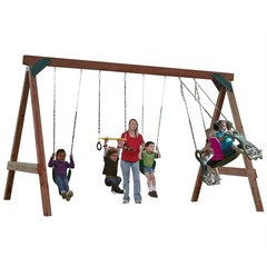 Swing-N-Slide Scout Custom DIY Play Set Hardware Kit (wood Hardware, Brown