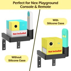 Wall-Mounted Shelf for Nex Playground Console and Remote, Easy Assembly Requi…