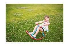 Kids Rocking Horse Rocking Chair Seesaw: Safe Home Playground Backyard Equipm…