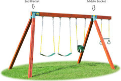 Easy 1-2-3 A-Frame Swing Set Bracket Heavy Duty for EZ, Simple Install – DIY Swi