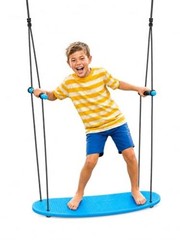 Kick Stand Up Surfing Tree Swing Outdoor Swings for Kids Up to 200 Lbs – Blue