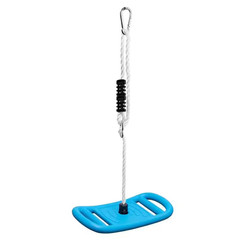 3-In-1 Multi-Functional Swing Set with Disc Seat, Climbing Rope, Pull-Up Bar and