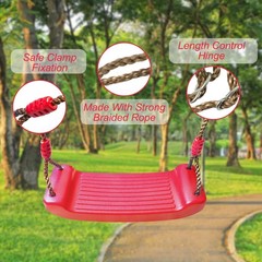 IFOYOKidsTreeSwingSeatIndoorOutdoorPlaygroundAccessoriesRed