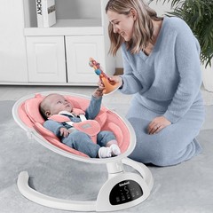 Baby Swings for Infants, Bluetooth Infant Swing with Music Speaker, 3 Seat Po…