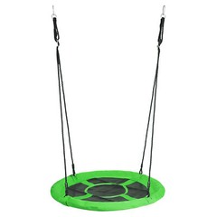 40″ Tree Swing Set Saucer Swing Seat for Kids Backyard Outdoor Park Green