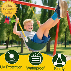 Swing Seat, Replacement Swing with Metal Triangle Ring, Support 250Lb Heavy Duty