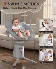 Baby Swing,Baby Swings for Infants with 3 Modes & 5 Speeds, BT Enabled App & …