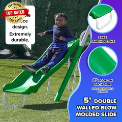 Park Metal Swing Set for Ages 3-8, 2 Swings, Standing Swing, Roman Glider, Teete