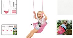 Portable Kids Rope Swing Seat with Safety Accessories – Ideal for Indoor/Outdoor