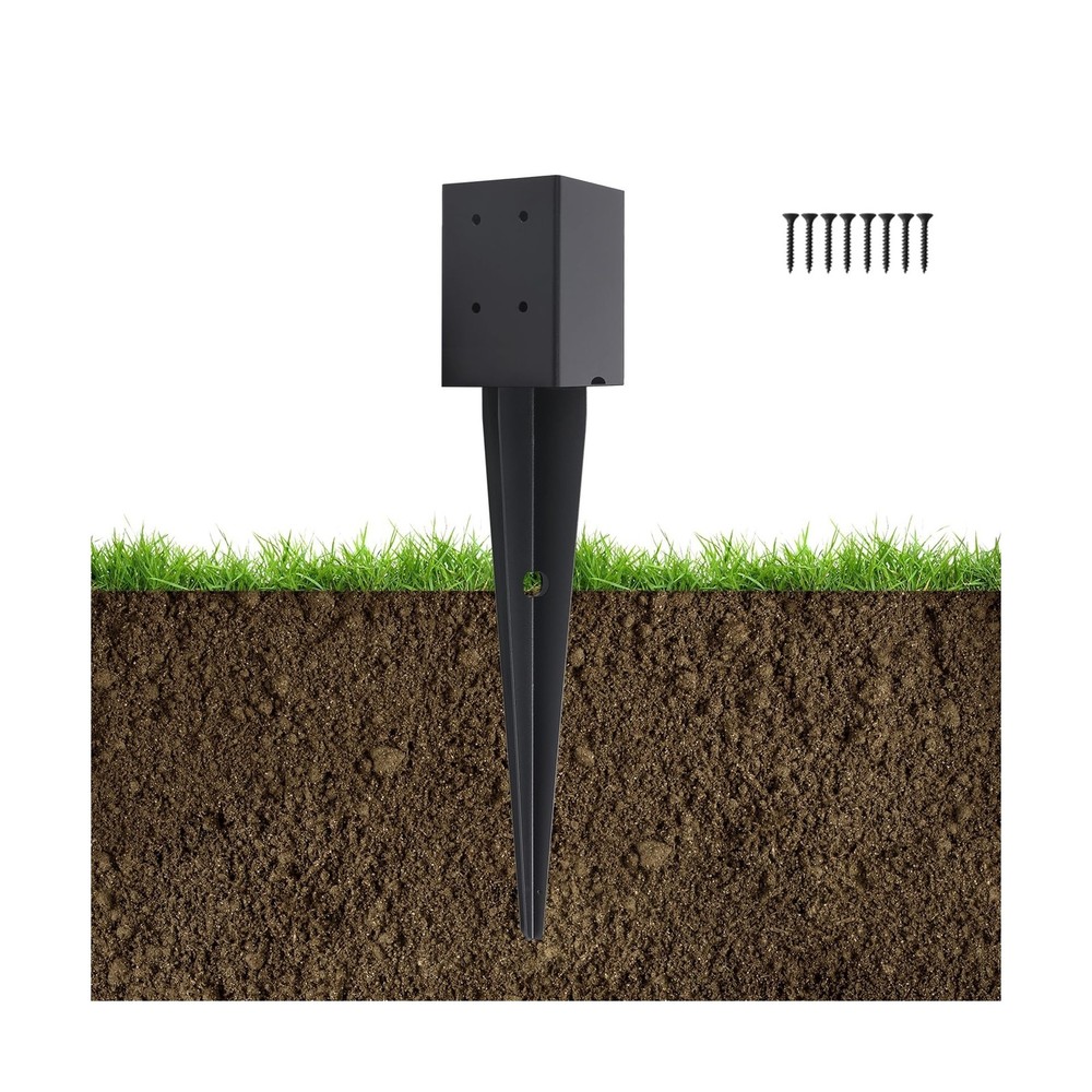 1 Pcs 4″x4″ Fence Post Anchor Ground Spike 22″(Actual 3.6″x3.6″… FAST USA SHIP