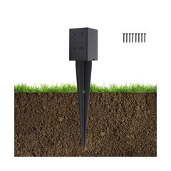 1 Pcs 4″x4″ Fence Post Anchor Ground Spike 22″(Actual 3.6″x3.6″… FAST USA SHIP