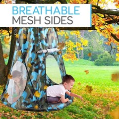 Serenelife Children’s Tree Swing Tent – Indoor/Outdoor-Hanging Rope Swing