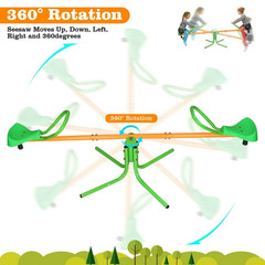 Leumius Kids Seesaw Outdoor Playground Teeter Totter Green FREESHIP