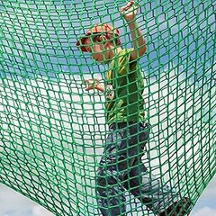 Cargo Climbing Net 9.8×9.8ft Kids Playground Tree House