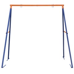 Powder-Coated Steel Swing Set Frame Stand Weatherproof MAX 220 LBs Kids
