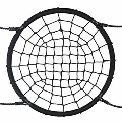 48″ Largest Web Tree Swing Set 360° Rotate Adjustable Hanging Ropes for Kids