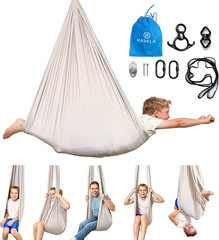 Sensory Swing for Kids & Adults – Holds 300Lbs, Indoor Outdoor Sensory Swing for