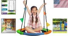 Eco-Friendly 24″ Swing Seat with Heavy-Duty Ropes – Perfect for Kids & Adults