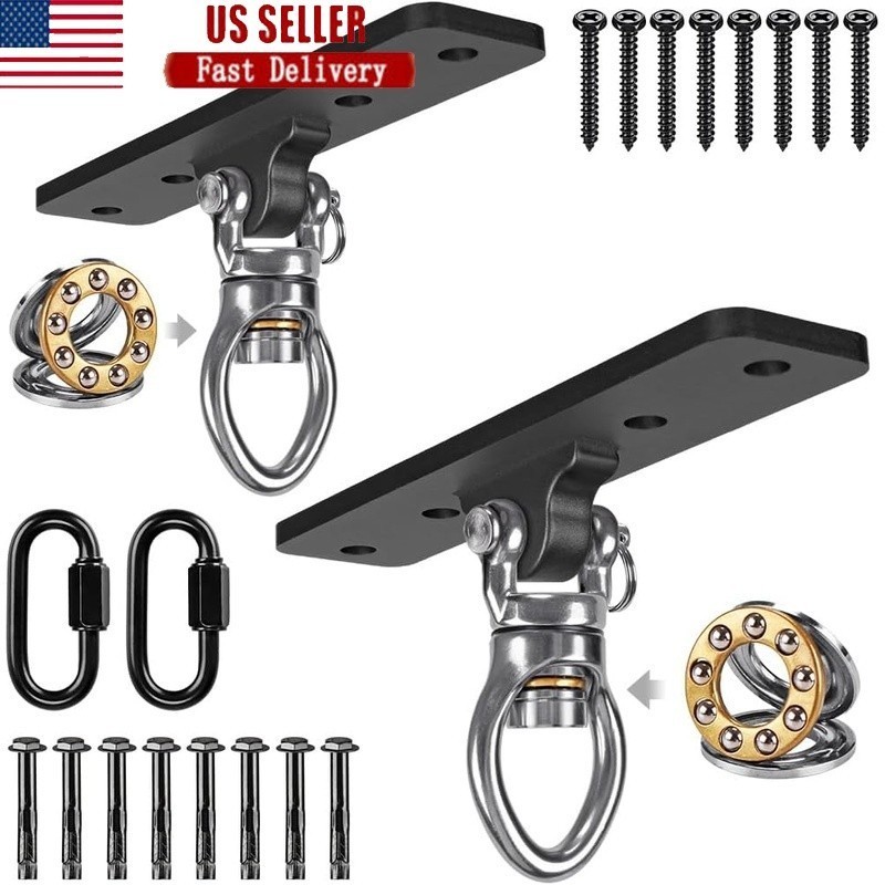 Heavy Duty Swing Hangers 900LB Capacity 360 Rotation Easy Install Outdoor Use