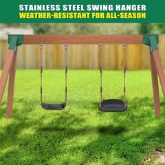 2 Packs Heavy Duty Swing Hangers Stainless Steel Swing Bolts Hook for Swingse…