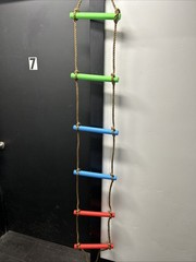 6.8ft Climbing Rope Ladder for Kids or Adult – Climbing Game for Swing Access…