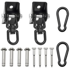 Heavy Duty Swing Hangers,1200 lb Hammock Hanging kit,360°Rotating Swing