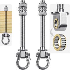 SELEWARE Heavy Duty Swing Hangers with Silent Bearings, 1500LB Capacity Stain…
