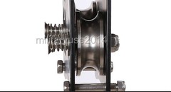 Zip Line Cable Trolley Outdoor Military Kids Fun Rock Climbing Dual Pulley 45KN