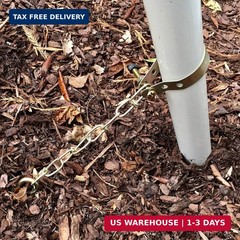 Metal Ground Anchor Kit – 4pcs Auger-Style 12 3/4″ ea. All Hardware Included. Ea