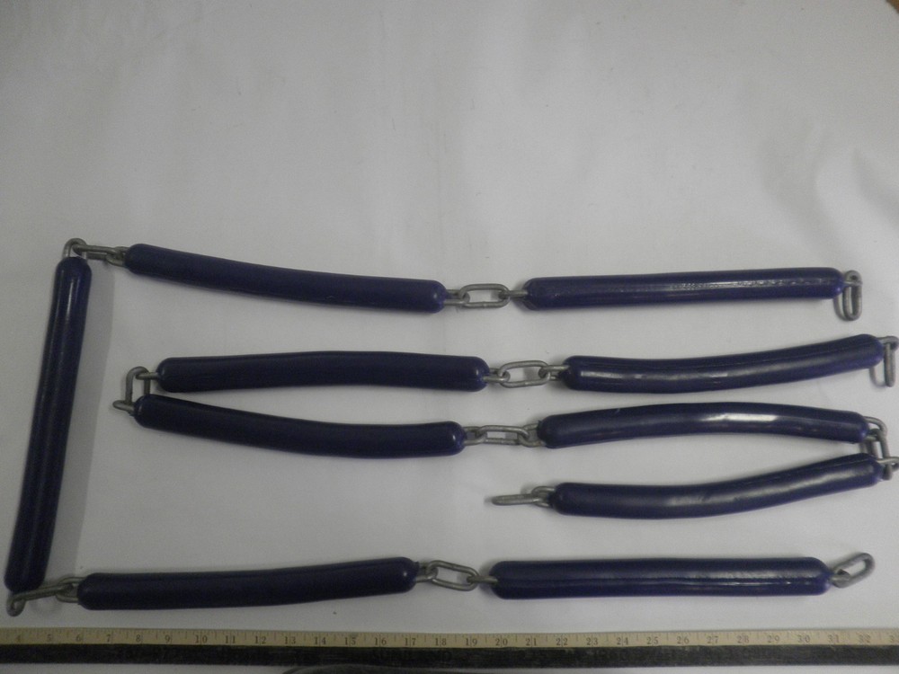 1 Pair Rubberized Vinyl/Plastic SWING CHAIN 70″ BLUE Swingset Tarp Tent Chain