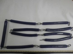 1 Pair Rubberized Vinyl/Plastic SWING CHAIN 70″ BLUE Swingset Tarp Tent Chain