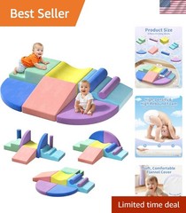 Extra Large 8-Piece Soft Climbing Toys for Toddlers, Foam Climbing Block Set …