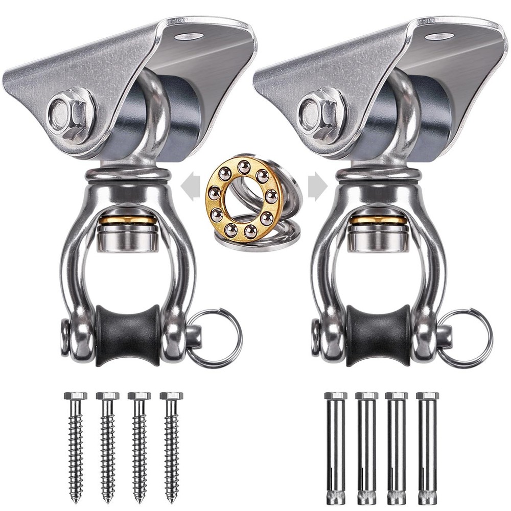 Silent Swing Hanger Heavy Duty Swing Hook Swivel Bearing Swing Mount Hardware…