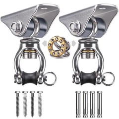 Silent Swing Hanger Heavy Duty Swing Hook Swivel Bearing Swing Mount Hardware…